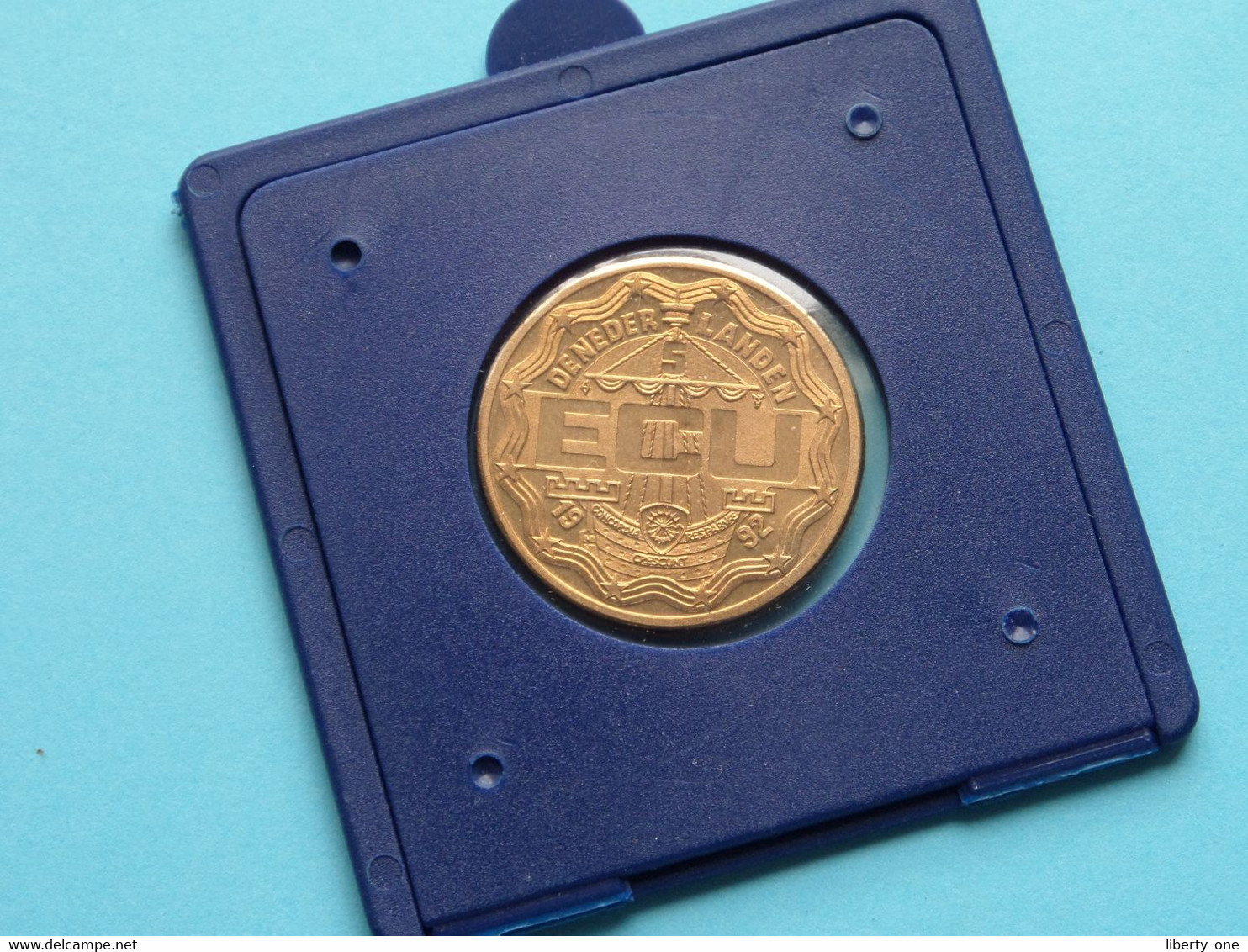 5 ECU De Nederlanden 1992 - Uitbreiding Van Het Verkeer Met Alle Volken ( For Grade, Please See Photo ) ! - Trade Coins