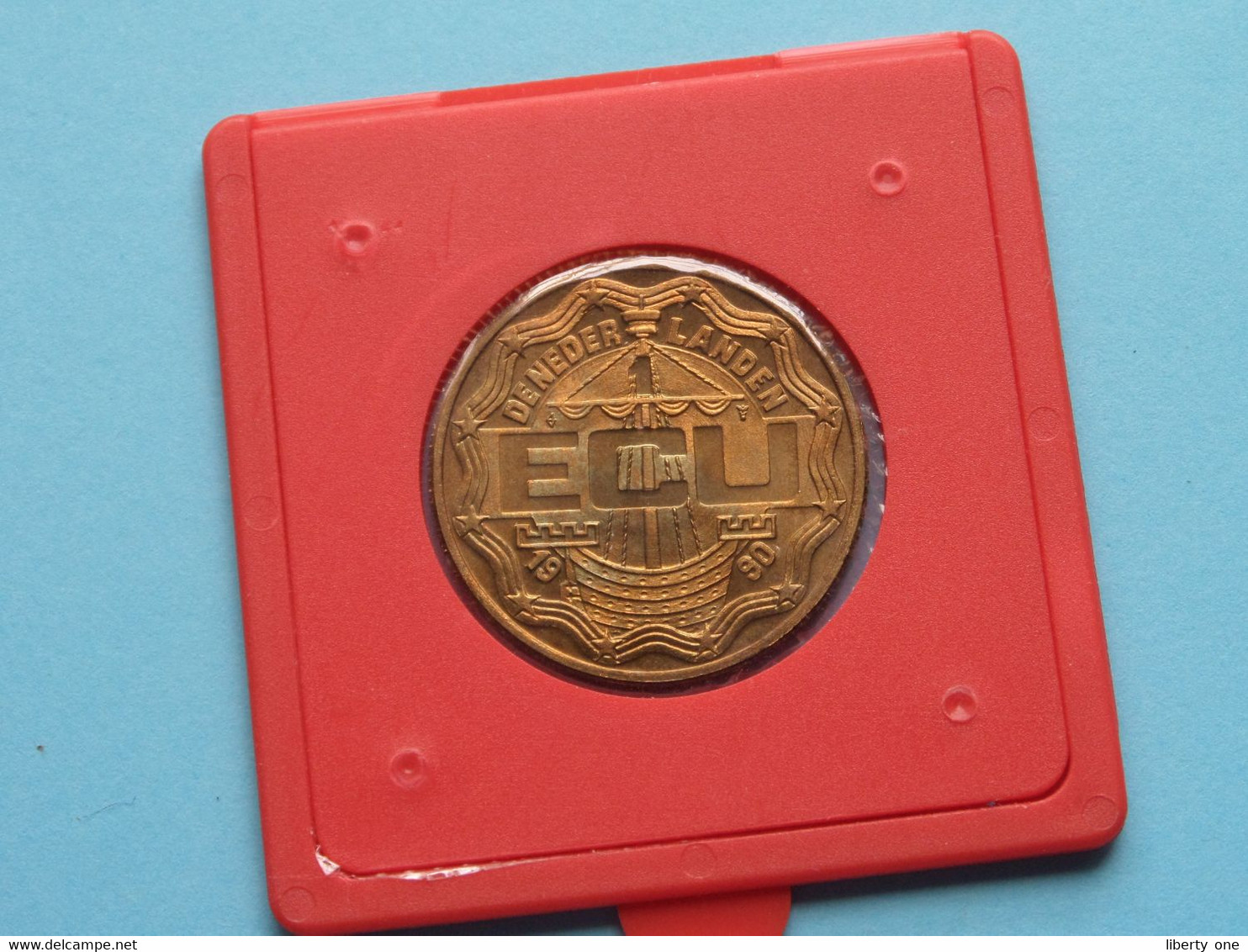 1 ECU De Nederlanden 1990 - ZOETERMEER, WAAR ANDERS ! ( For Grade, Please See Photo ) ! - Trade Coins