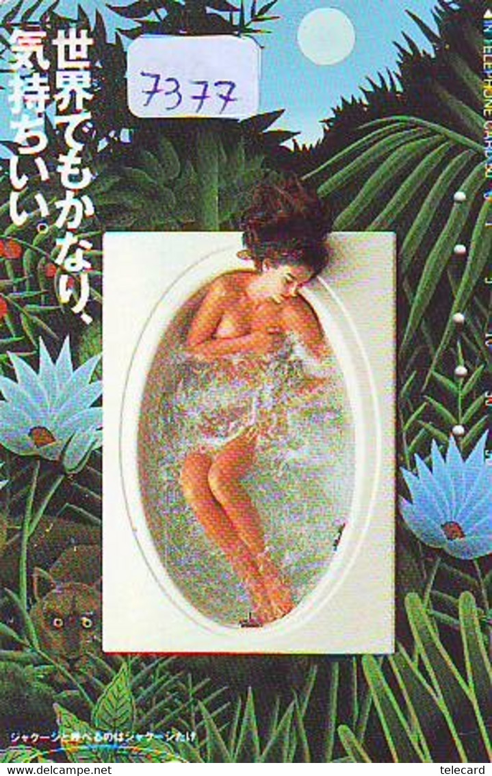 Télécarte Japon * FEMME EROTIQUE (7377) BATH * PHONECARD JAPAN * TELEFONKARTE *  BATHCLOTHES LINGERIE - Fashion