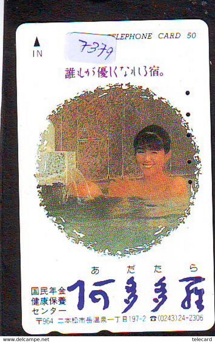 Télécarte Japon * FEMME EROTIQUE (7379) BATH * PHONECARD JAPAN * TELEFONKARTE *  BATHCLOTHES LINGERIE - Fashion