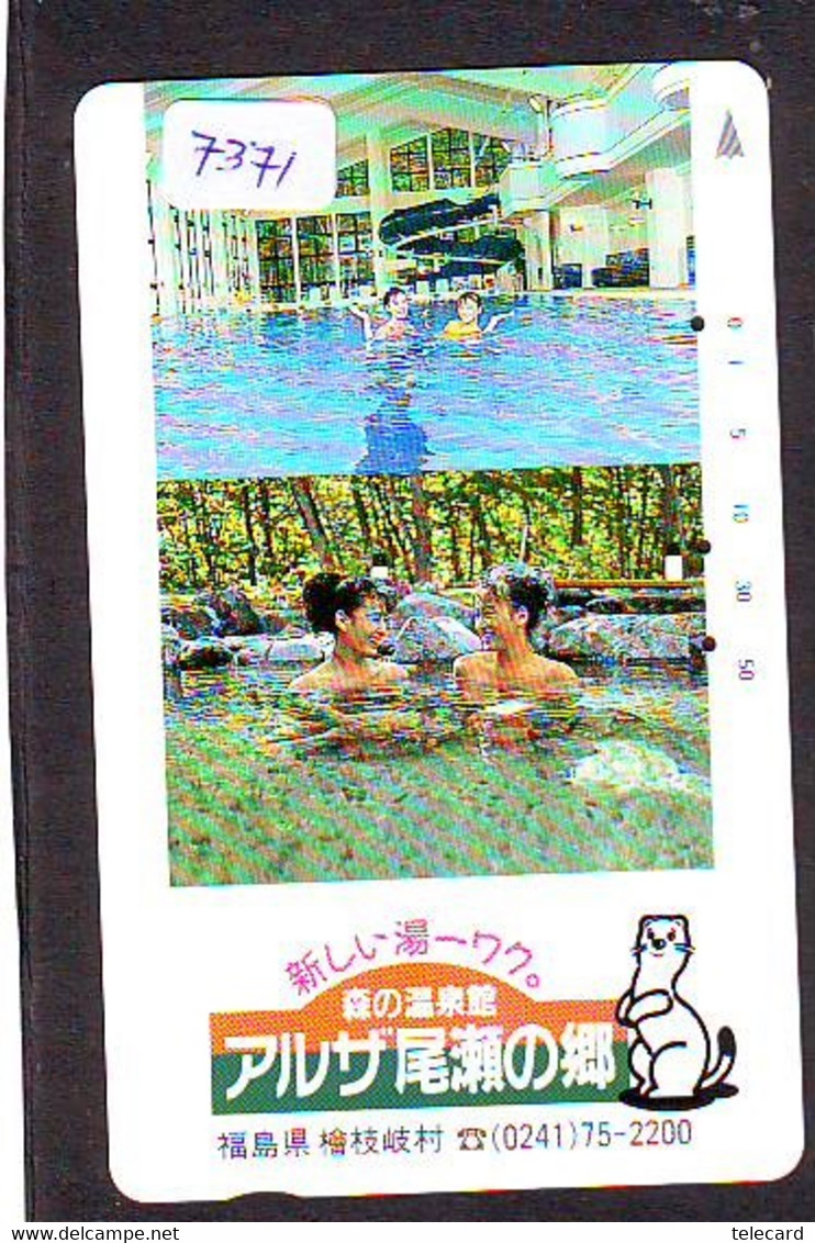 Télécarte Japon * FEMME EROTIQUE (7371) BATH * PHONECARD JAPAN * TELEFONKARTE *  BATHCLOTHES LINGERIE - Moda