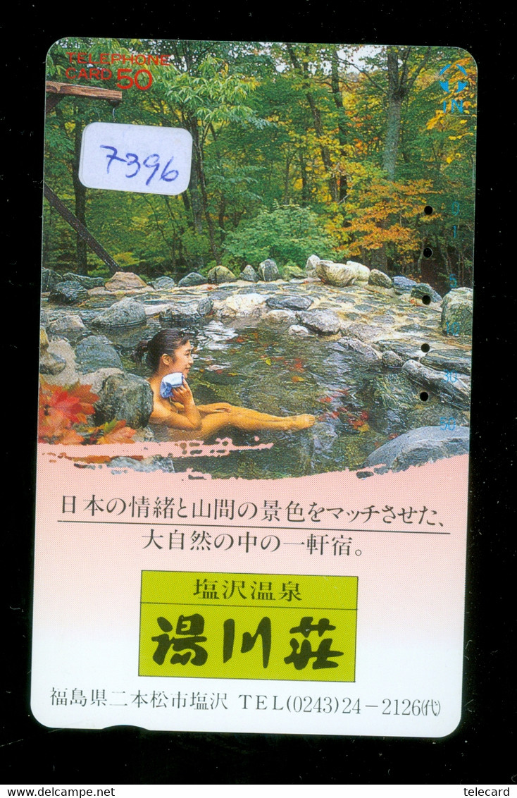 Télécarte Japon * FEMME EROTIQUE (7396) BATH * PHONECARD JAPAN * TELEFONKARTE *  BATHCLOTHES LINGERIE - Fashion