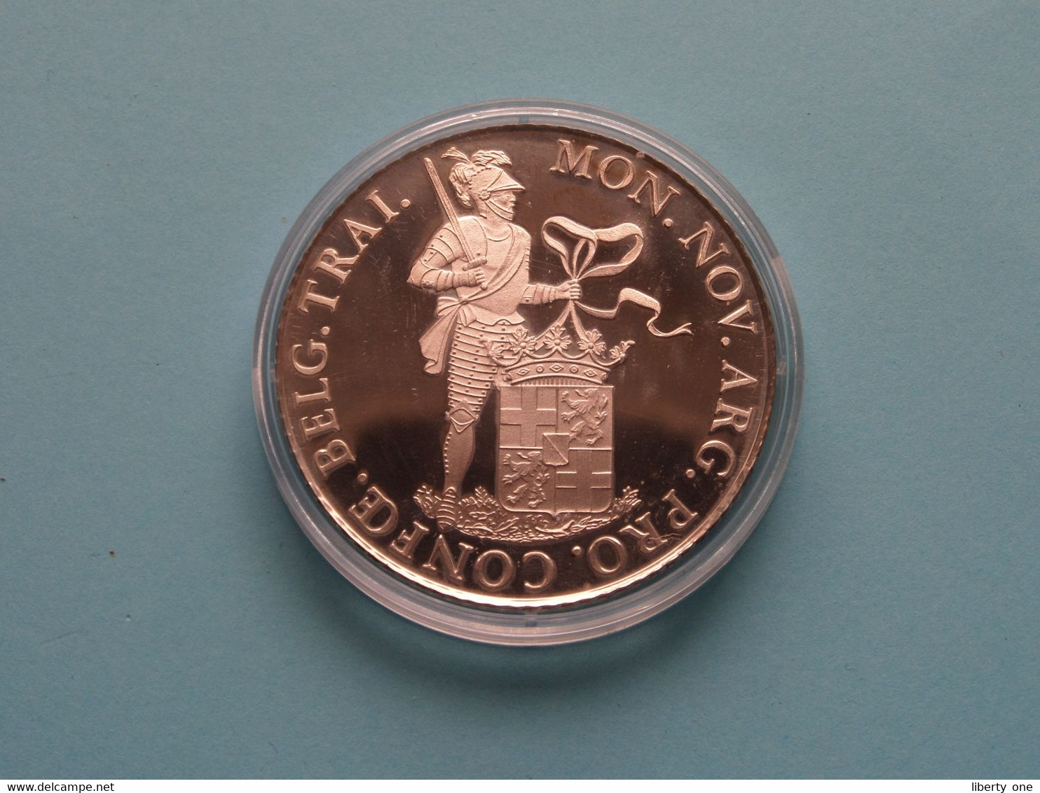 CRESCUNT CONCORDIA RES PARVAE ( 28,3 Gram / 4 Cm. ) >Zilveren Dukaat Utrecht 1989 ( Zie SCANS ) Proof ! - Gold And Silver Coins