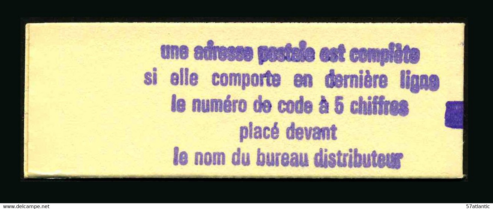 FRANCE - CARNET - YT 1892-C1 - BEQUET 1.00 - VARIETE POUCE COUPE - OUVERT - Libretti