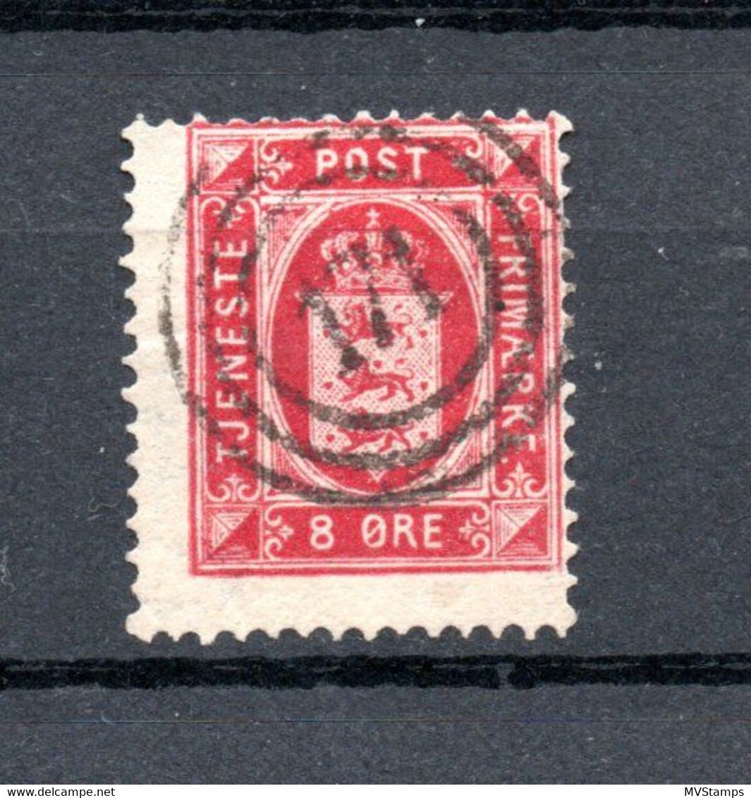 Denmark 1875 Old Service Stamp (Michel D 6A) Nice Used Hjallerup (171) - Oficiales