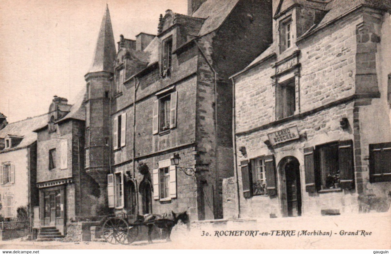 CPA - ROCHEFORT-en-TERRE - Grand'Rue (Lerno "Boucher")... Edition Artaud Nozais - Rochefort En Terre