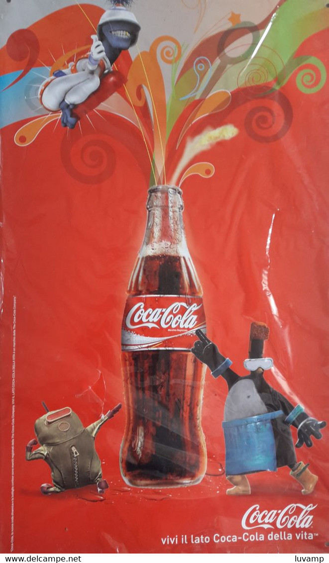 INSEGNA LAMIERA COCA COLA - CM 50 X 30 - Schilder