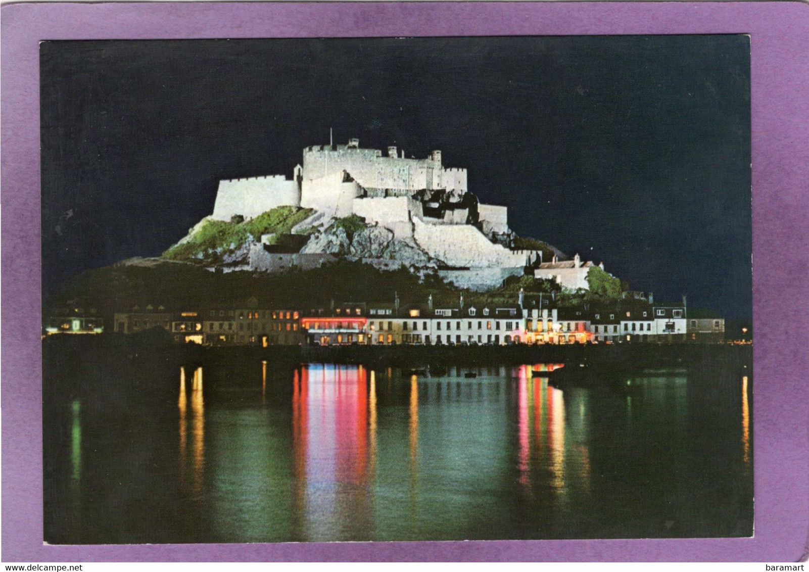 JERSEY C. I.  MONT ORGUEIL CASTLE GOREY A Night Photograph Showing The Dramatic Effect Achieved  By Floodlighting - Altri & Non Classificati
