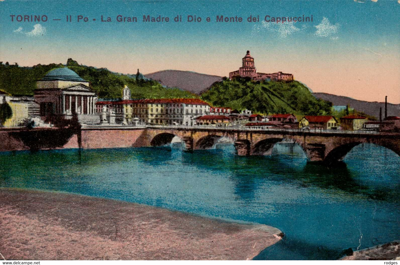 ITALIE , Cpa  TORINO , II Po , La Gran Madre Di Dio E Monte Dei Cappuccini  (16044) - Bridges