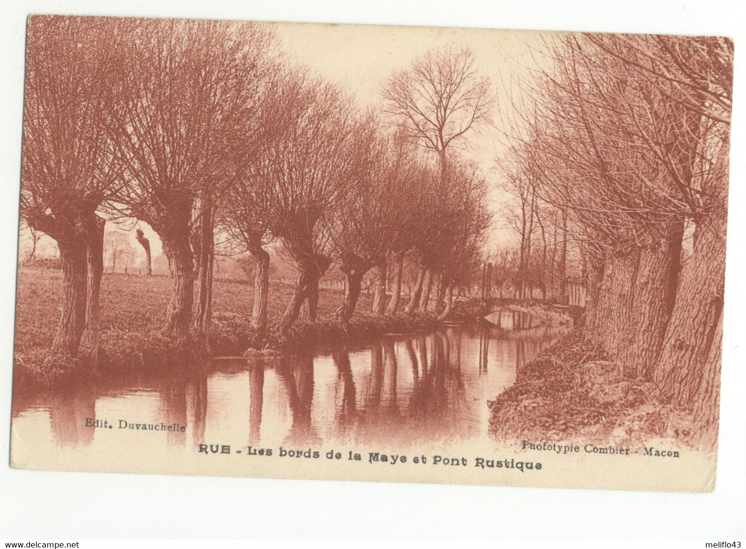 80/ CPA - Rue - Les Bords De La Maye Et Pont Rustique - Rue