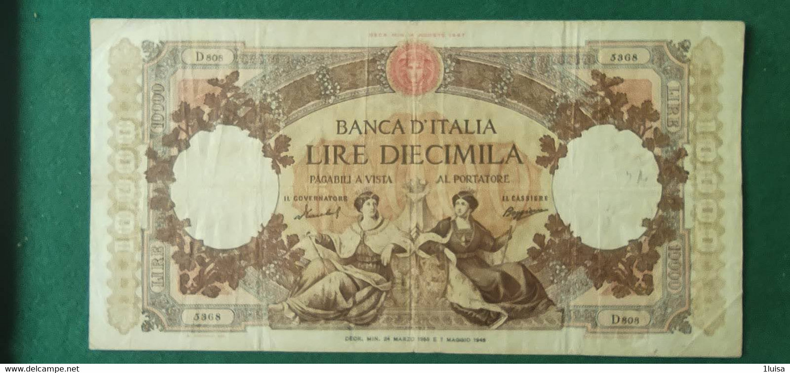Italia 10000 24/3/1955 - 10000 Lire