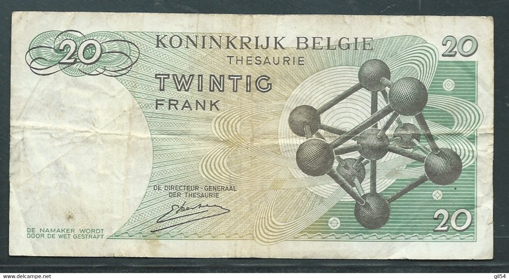 BELGIUM- 20 FRANCS 15.6.1964  -  3P63855666-  Laura 7905 - 20 Franchi