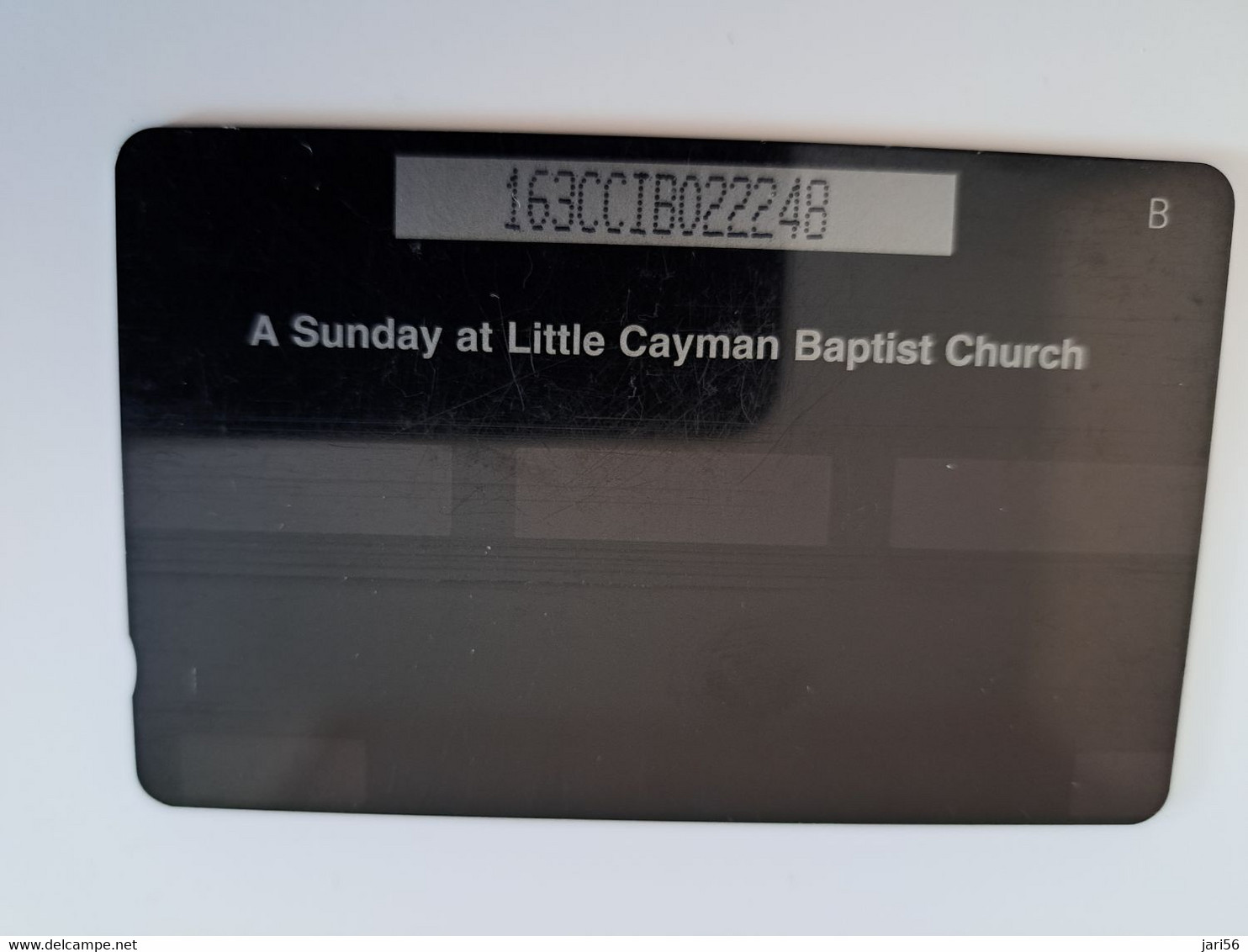 CAYMAN ISLANDS  CI $ 10,-  CAY-163B CONTROL NR 163CCIB  BAPTIST CHURCH     Fine Used Card  ** 11244** - Iles Cayman