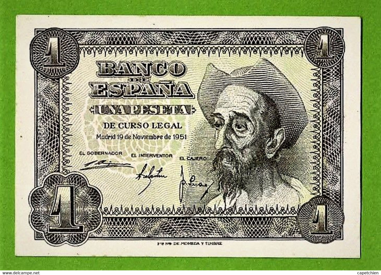 ESPAGNE / UNA PESETA DE CURSO LEGAL/ 1951 - 1-2 Pesetas