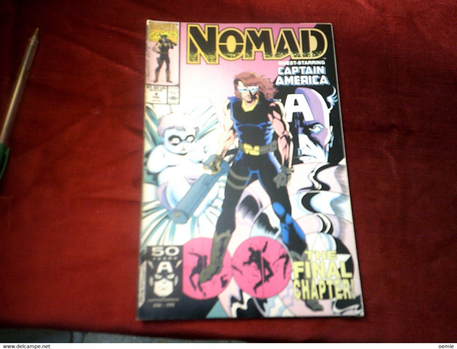 NOMAD  N°  4 FEB   1990   GUEST STARING CAPTAIN  AMERICA - Marvel