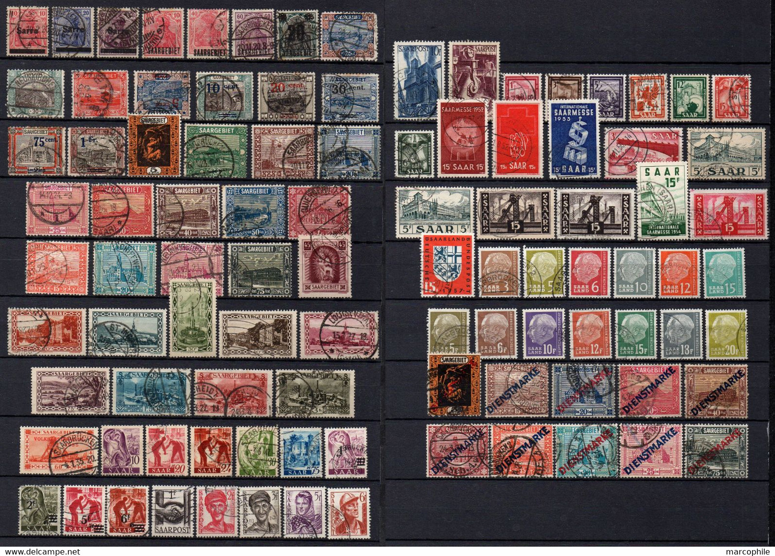 SARRE - SAAR - SAARGEBIET / LOT DE TIMBRES  OBLITERES  (ref 5626) - Collections, Lots & Series