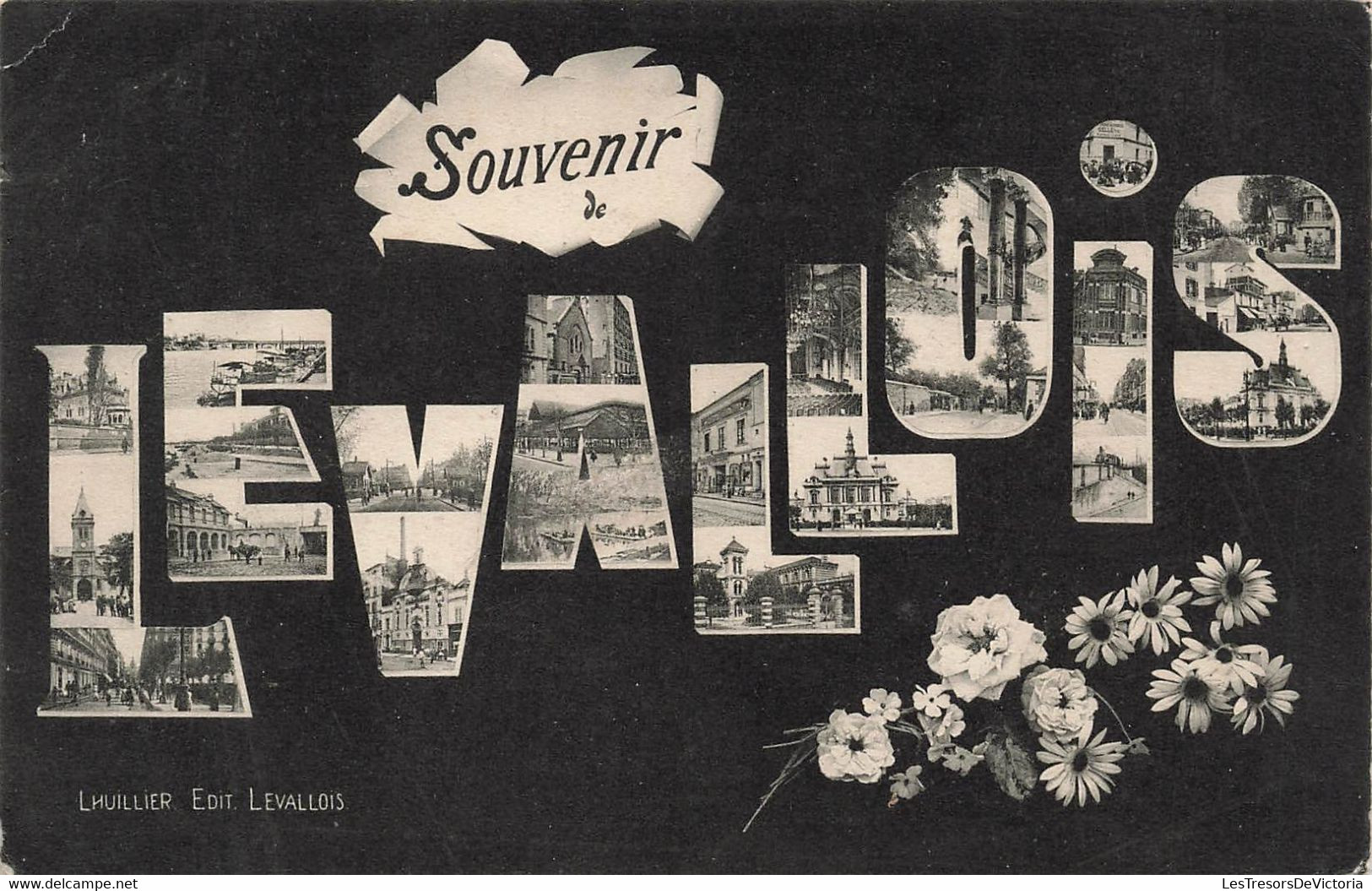 CPA Souvenir De Levallois - Lhuillier Edit Levallois - Carte Multivues - Gruss Aus.../ Grüsse Aus...