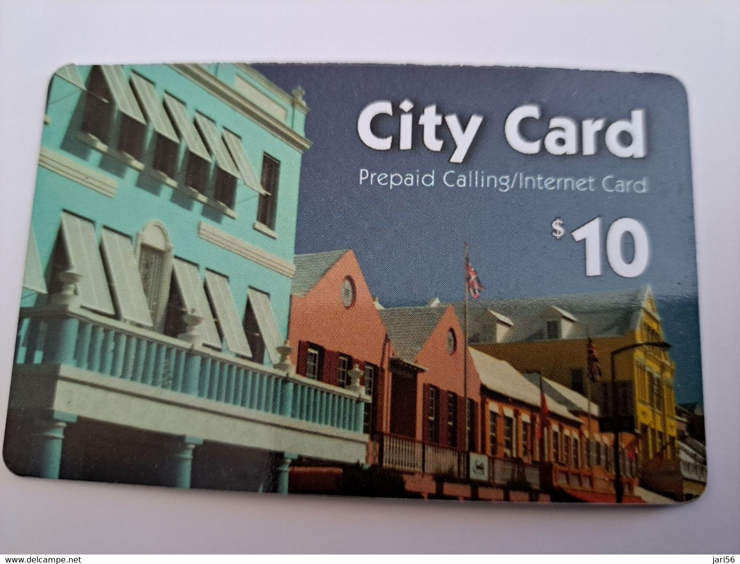 BERMUDA  $10,-  LOGIC  BERMUDA    CITY CARD / DIFFERENT BACKSIDE /    PREPAID CARD  Fine USED  **11255** - Bermuda