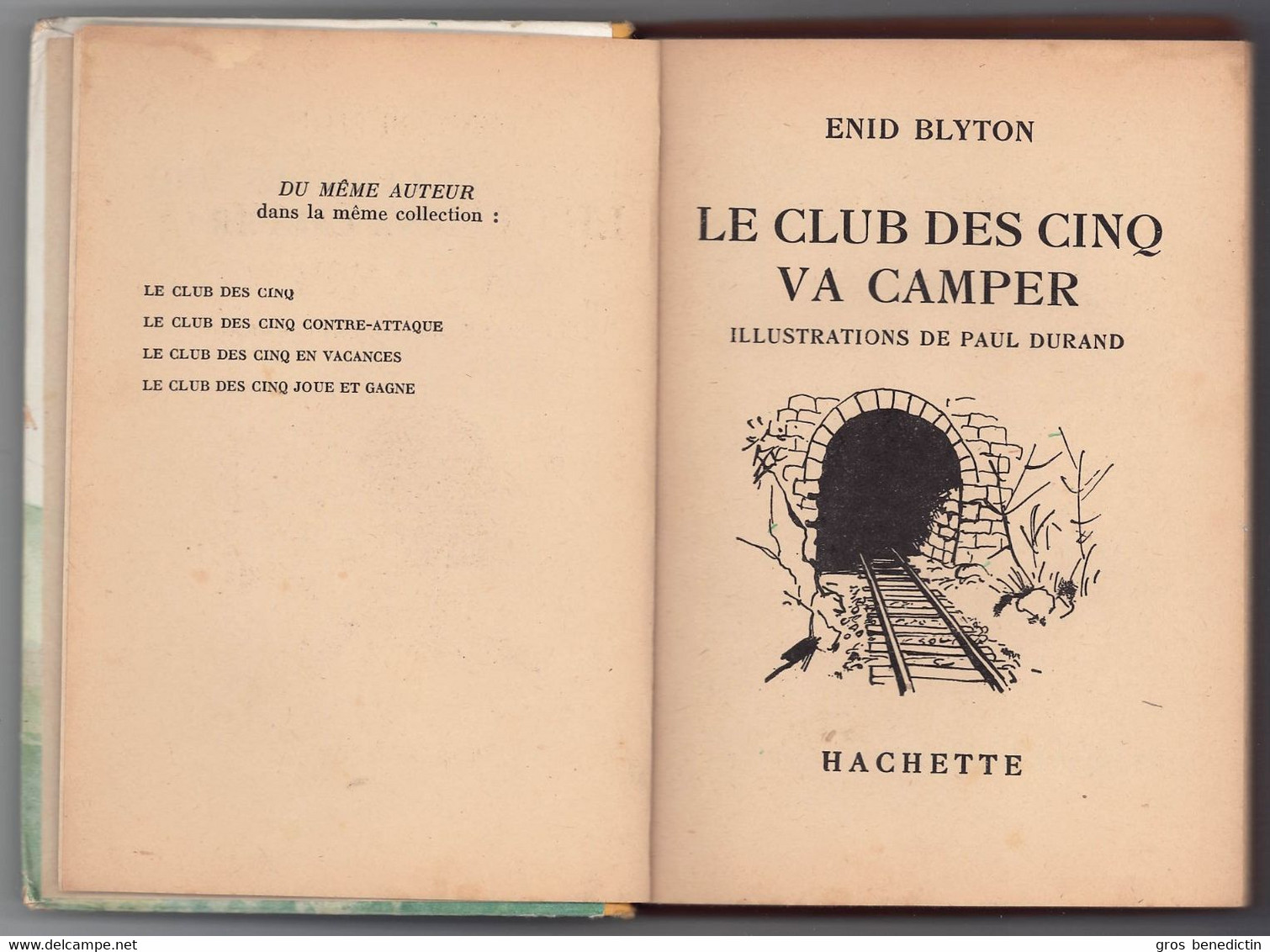 Collection Ségur Fleuriot - Enid Blyton - "Le Club Des Cinq Va Camper" - 1957 - #Ben&Bly&CD5 - #Ben&SegFleur&Div - Hachette