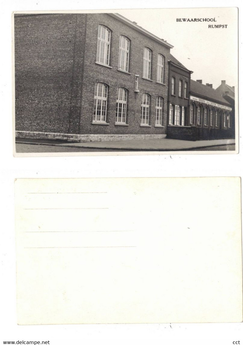 Rumst  FOTOKAART Van De Bewaarschool Rumpst - Rumst