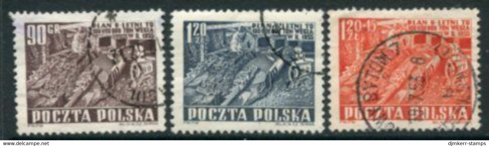 POLAND 1951 Mining Used.  Michel 715-16, 777 - Usados