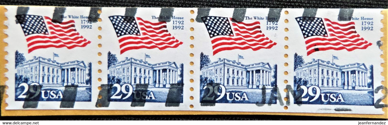 Timbres Des Etats-Unis 1992 -1993 Flag Over White House  Stampworld N° 2334 - Usados