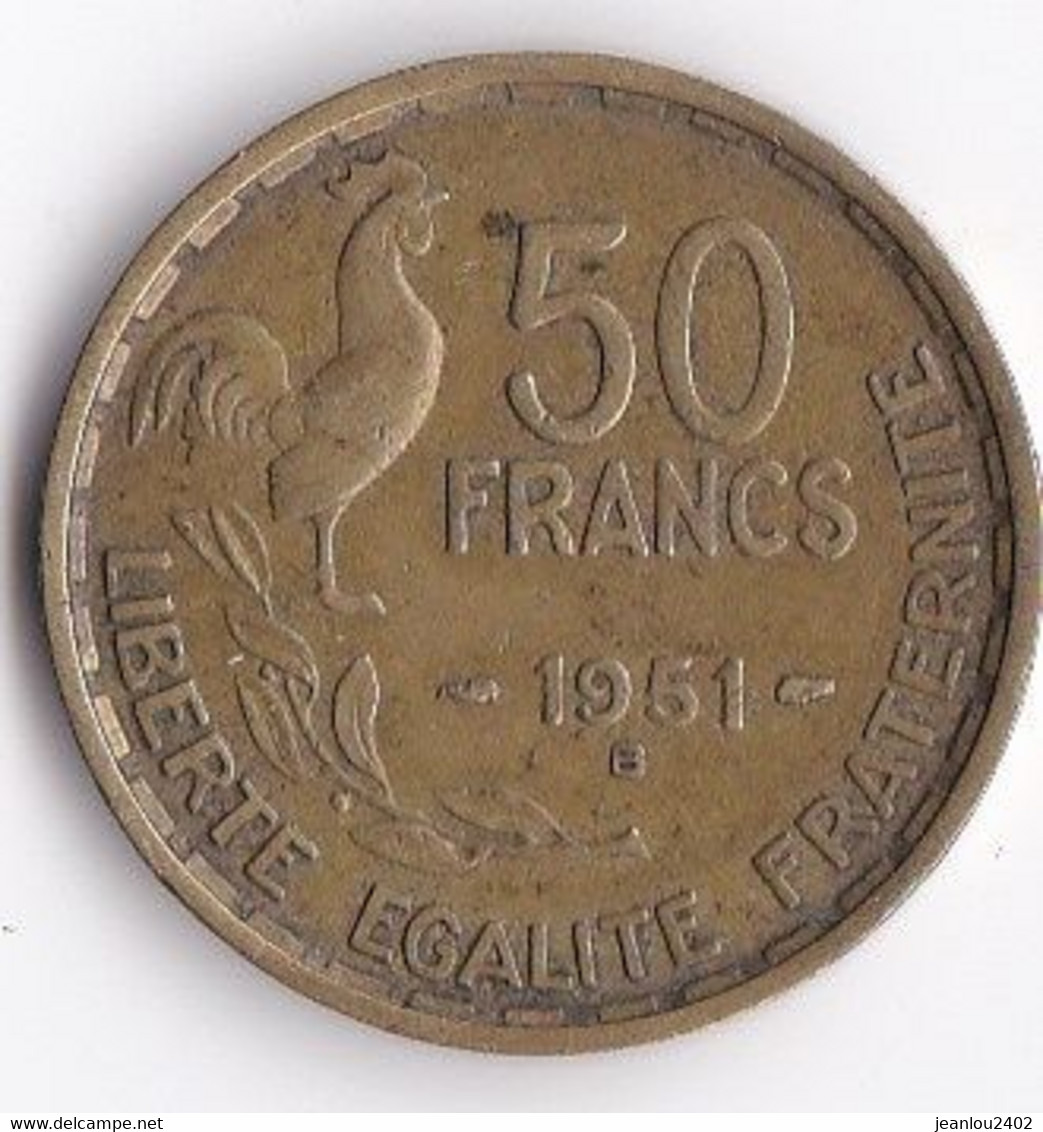 PIECE 50 FRANCS  Guiraud 1951 B - TB+ - Autres & Non Classés