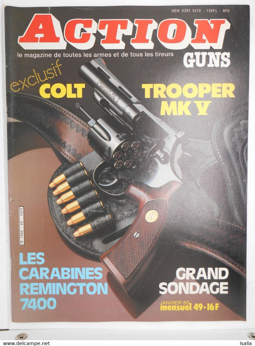 Revue Action Guns N°49 Colt Trooper Remington 400 - Altri & Non Classificati