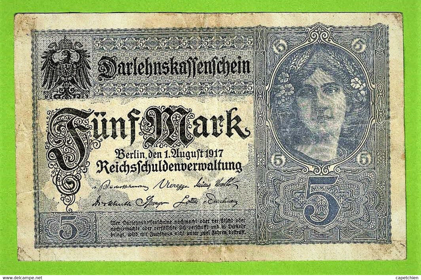 ALLEMAGNE / 5 MARK / 1917 - 5 Mark