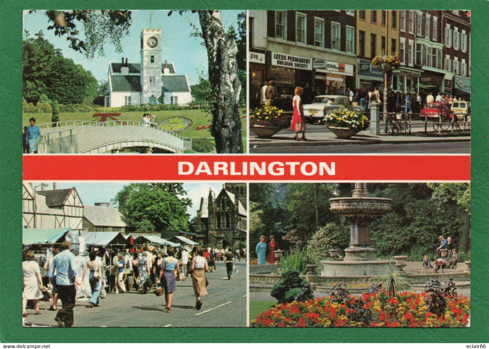 Darlington Est Une Ville Anglaise Durham CPM Multivues Année 1970 EDIT DENIS Productions  (2) - Darlington