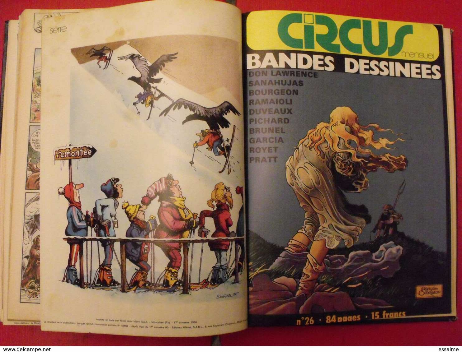 recueil reliure 6 n° de Circus. n° 21 à 26. bourgeon pratt bonvi serre ramaioli quino belom