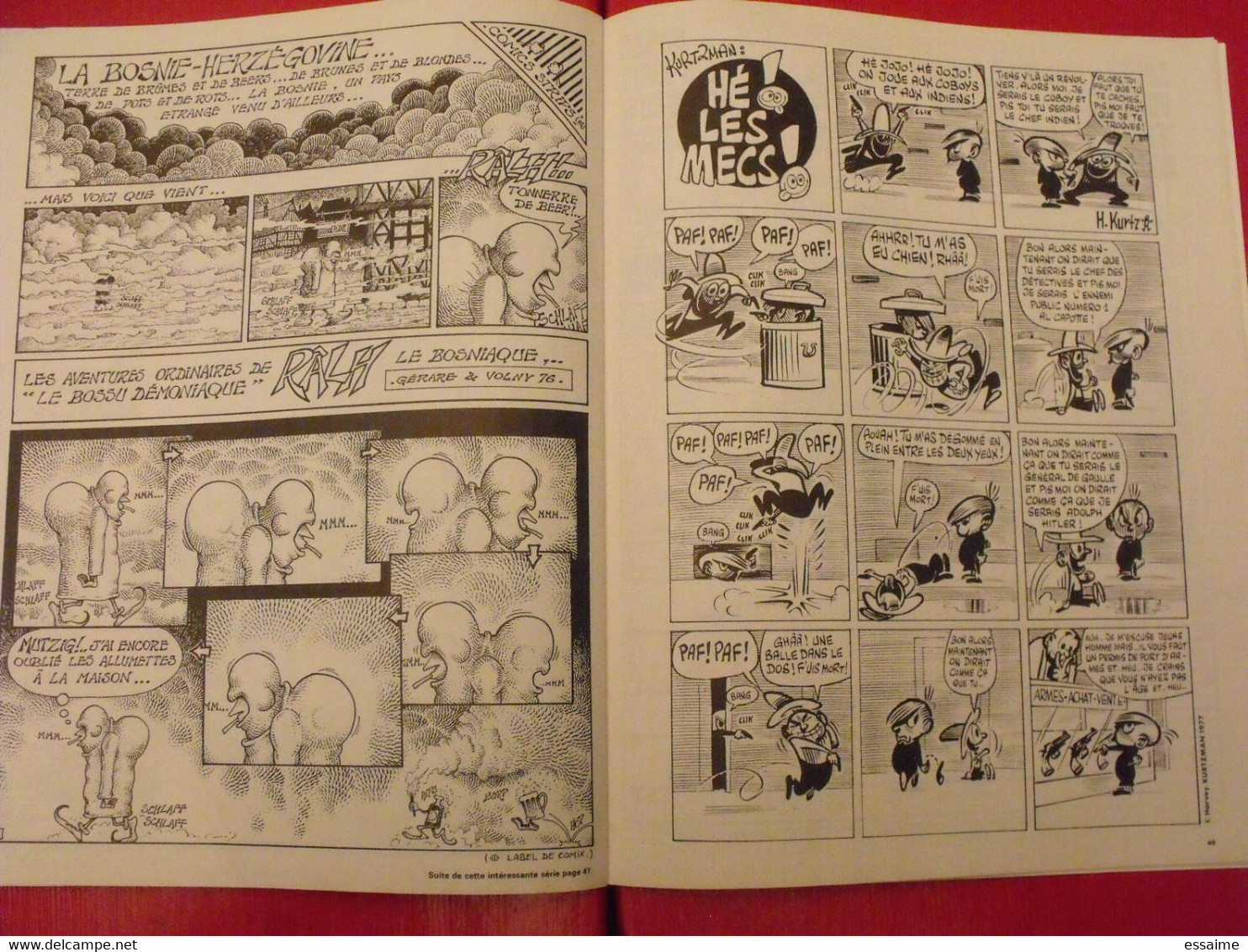 4 Fluide Glacial de 1976-79. n° 6,9,10,37.. Gotlib solé franquin binet boucq léandri goossens alexis