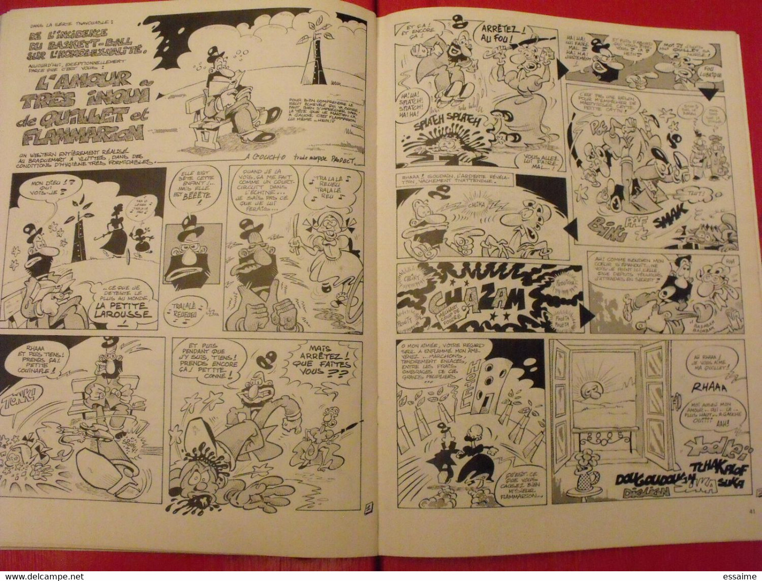 4 Fluide Glacial de 1976-79. n° 6,9,10,37.. Gotlib solé franquin binet boucq léandri goossens alexis