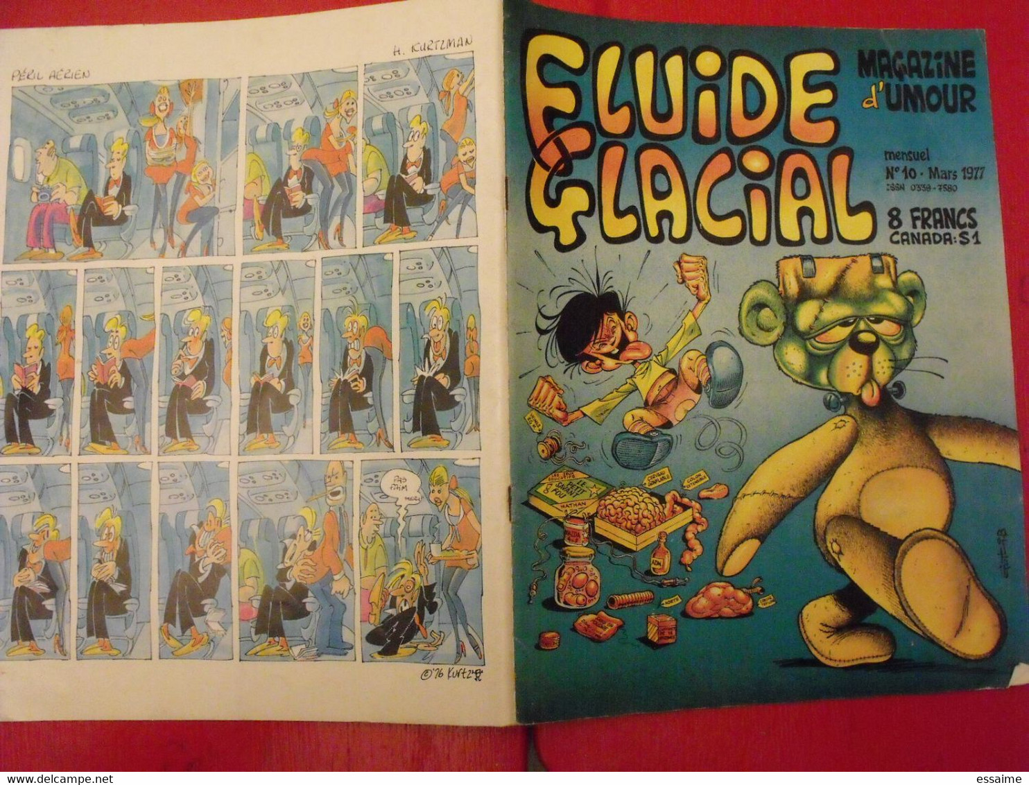 4 Fluide Glacial de 1976-79. n° 6,9,10,37.. Gotlib solé franquin binet boucq léandri goossens alexis