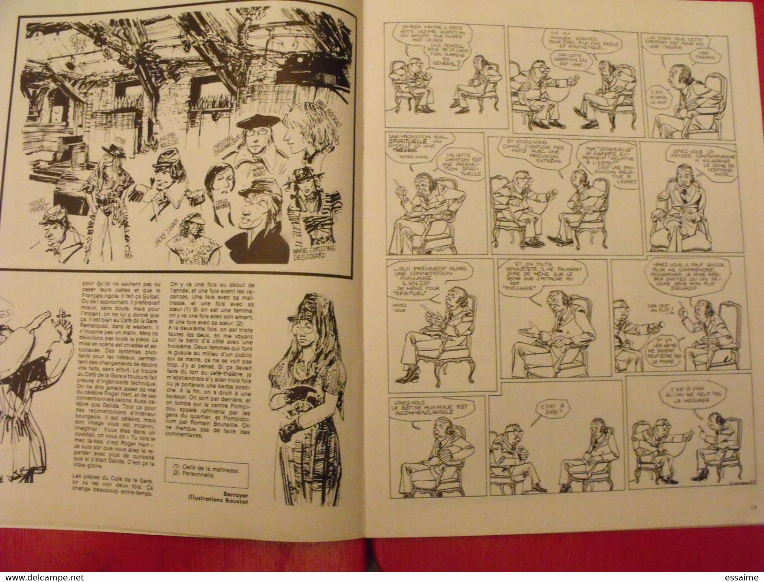 4 Fluide Glacial de 1976-79. n° 6,9,10,37.. Gotlib solé franquin binet boucq léandri goossens alexis