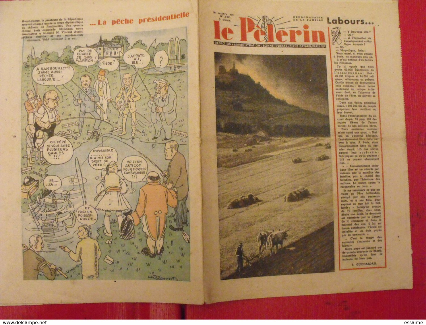 Le Pélerin. N° 3390 De 1947. Pat'Apouf Détective. - Other & Unclassified