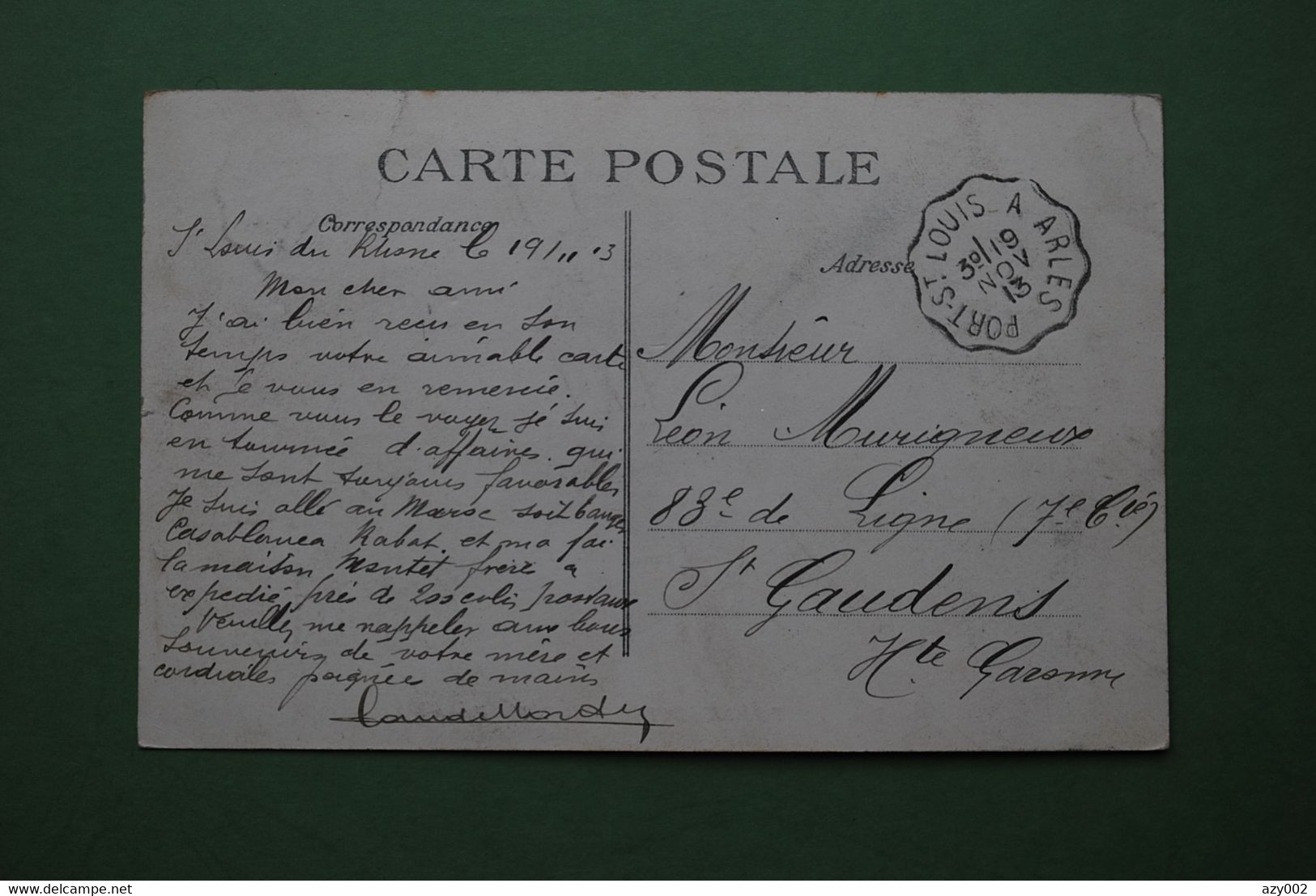 Carte Postale 1913 - Port Saint Louis Du Rhône -  Faubourg Italien - Saint-Louis-du-Rhône
