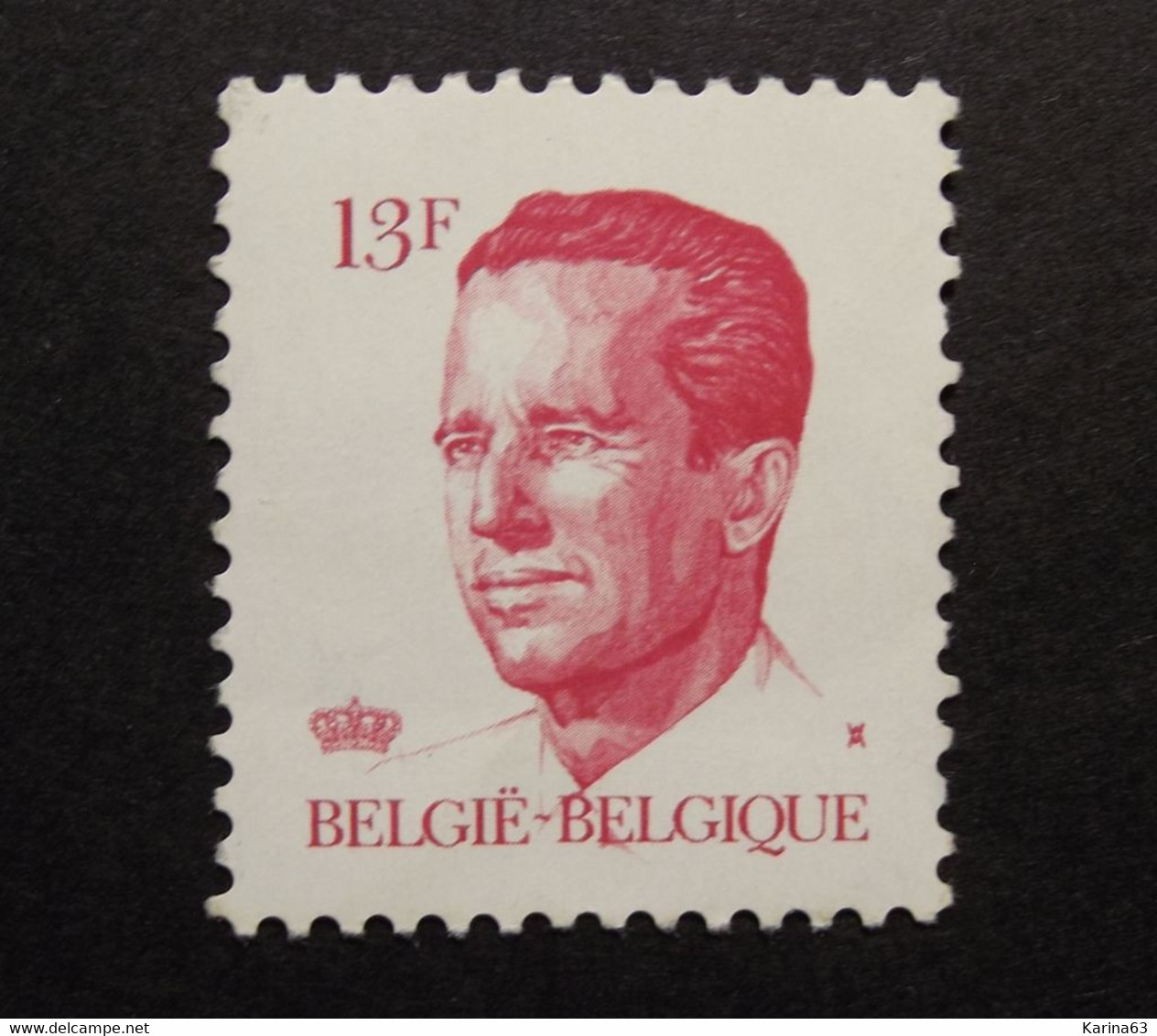Belgie Belgique - 1986 - OPB/COB N° 2203 ( 1 Value )  Koning Boudewijn  Type Velghe  13 F - Postfris - 1981-1990 Velghe