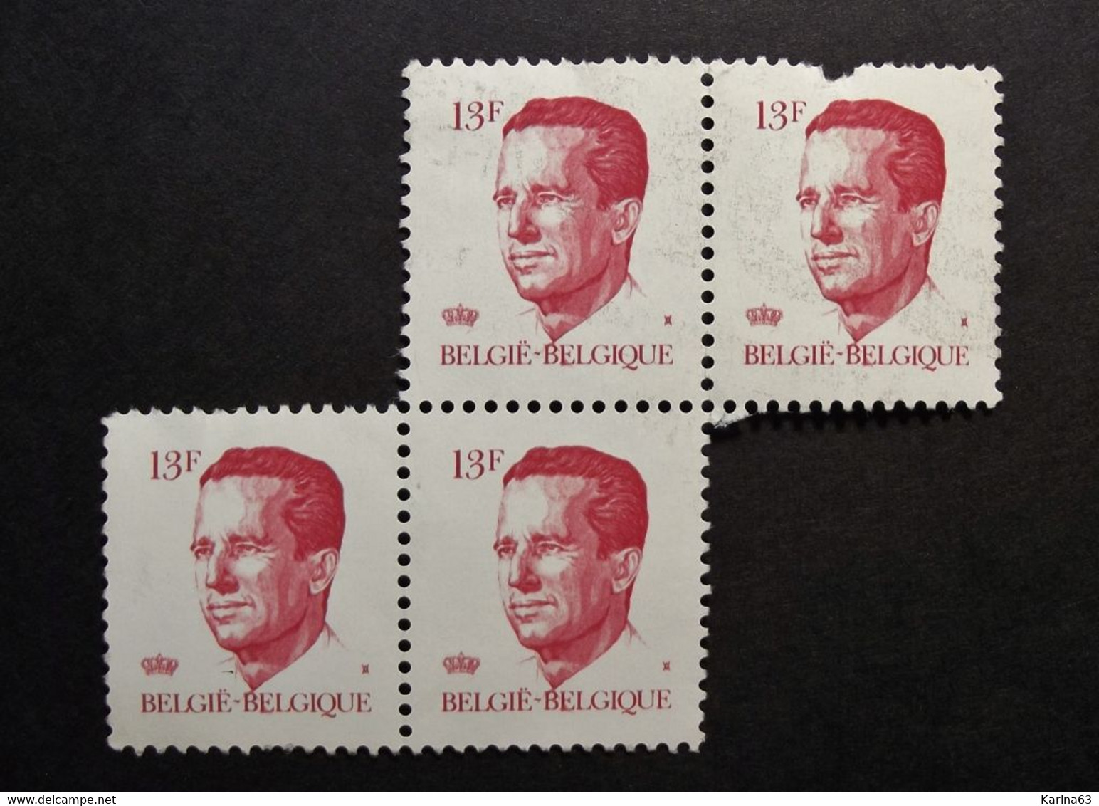 Belgie Belgique - 1986 - OPB/COB N° 2203 ( 3 Values )  Koning Boudewijn  Type Velghe  13 F - Postfris - 1981-1990 Velghe