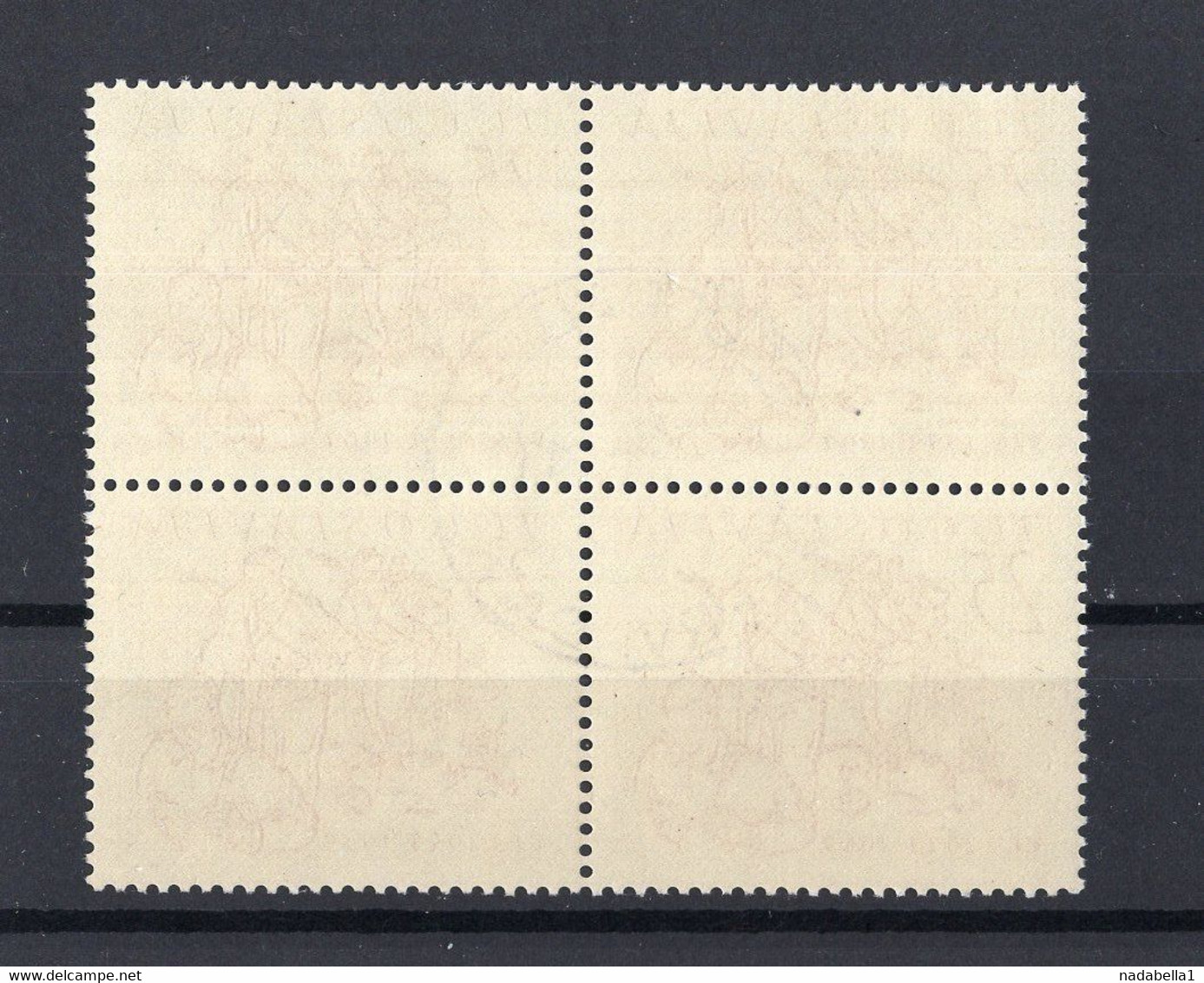 1964. YUGOSLAVIA,25 PARA BLOCK OF 4,ERROR:NUMBER 5 ON THE FIRST STAMP,SEE SCAN,FD CANCELLATION - Imperforates, Proofs & Errors