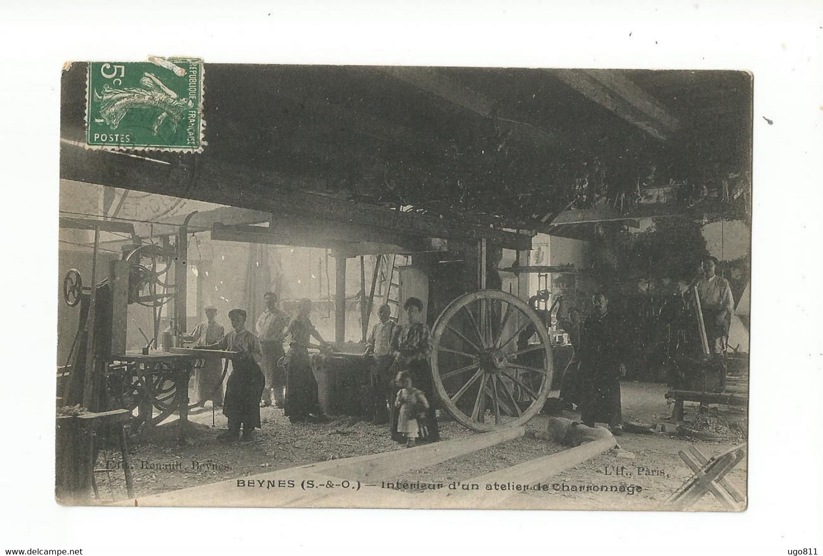 BEYNES   -    Intérieur D'un Atelier De Charronnage - Beynes