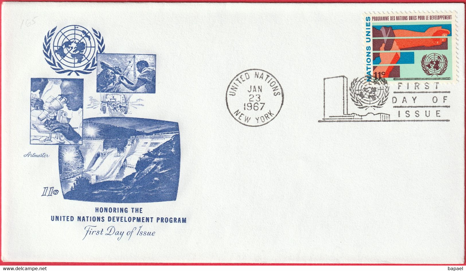 FDC - Enveloppe - Nations Unies - (New-York) (1967) - Honoring The UN Development Program (1) - Covers & Documents