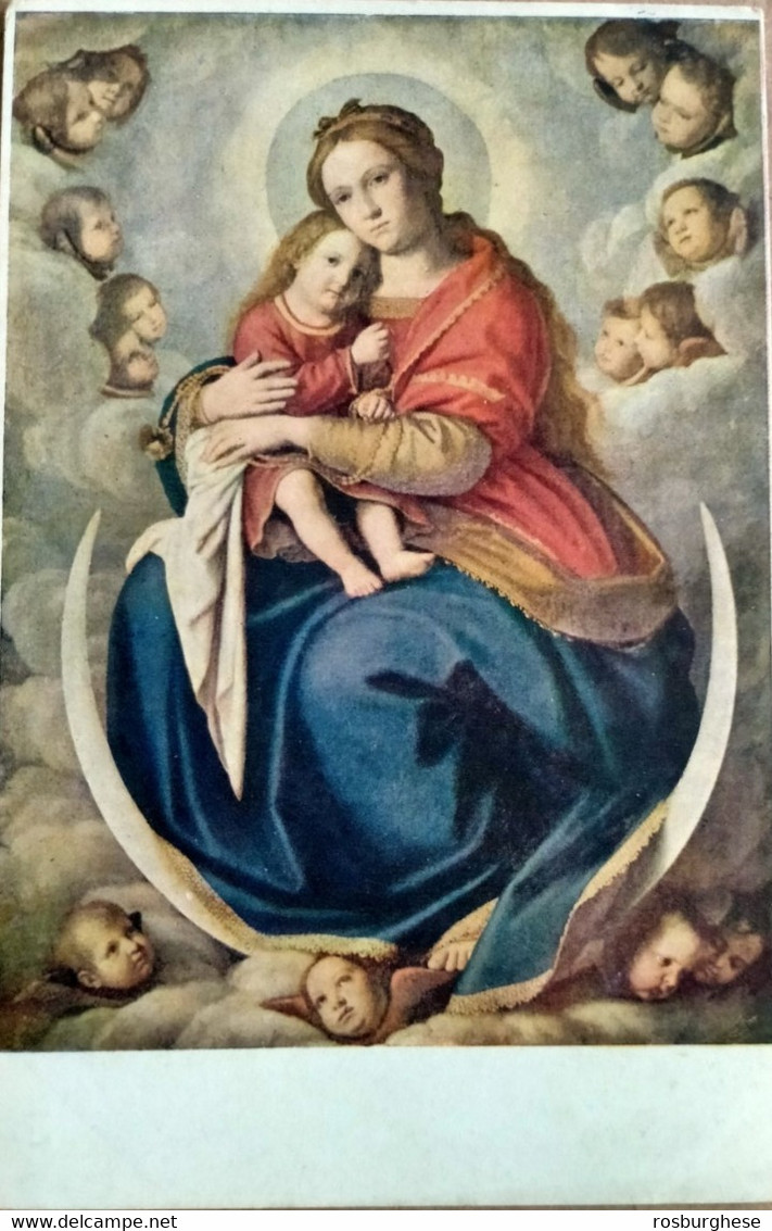 Cartolina Roma Pinacoteca Vaticana La Madonna Col Figlio Sassoferrato FP - Mostre, Esposizioni