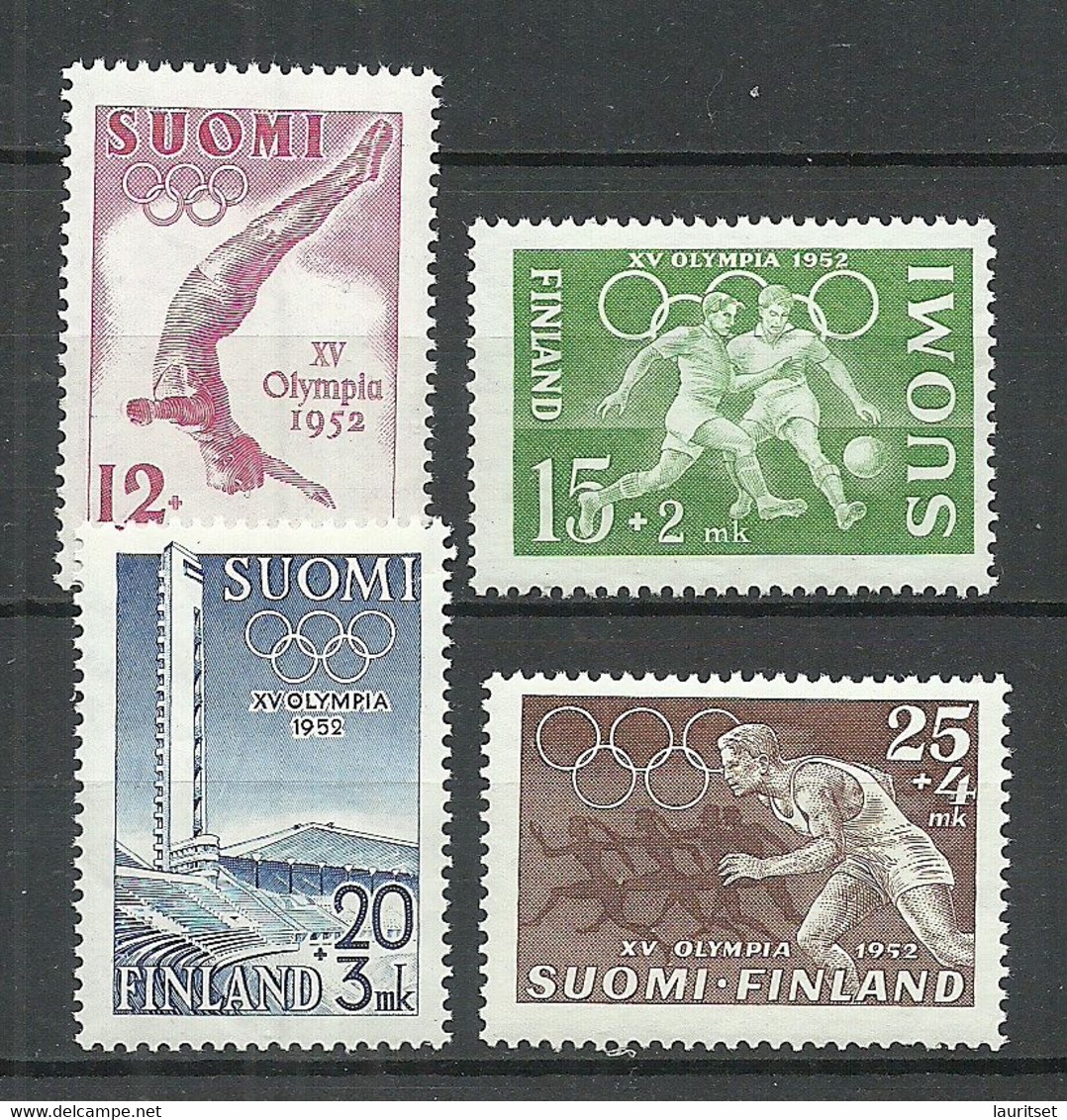 FINNLAND FINLAND 1951 Olympic Games Helsinki Michel 399 - 402 MNH - Ete 1952: Helsinki