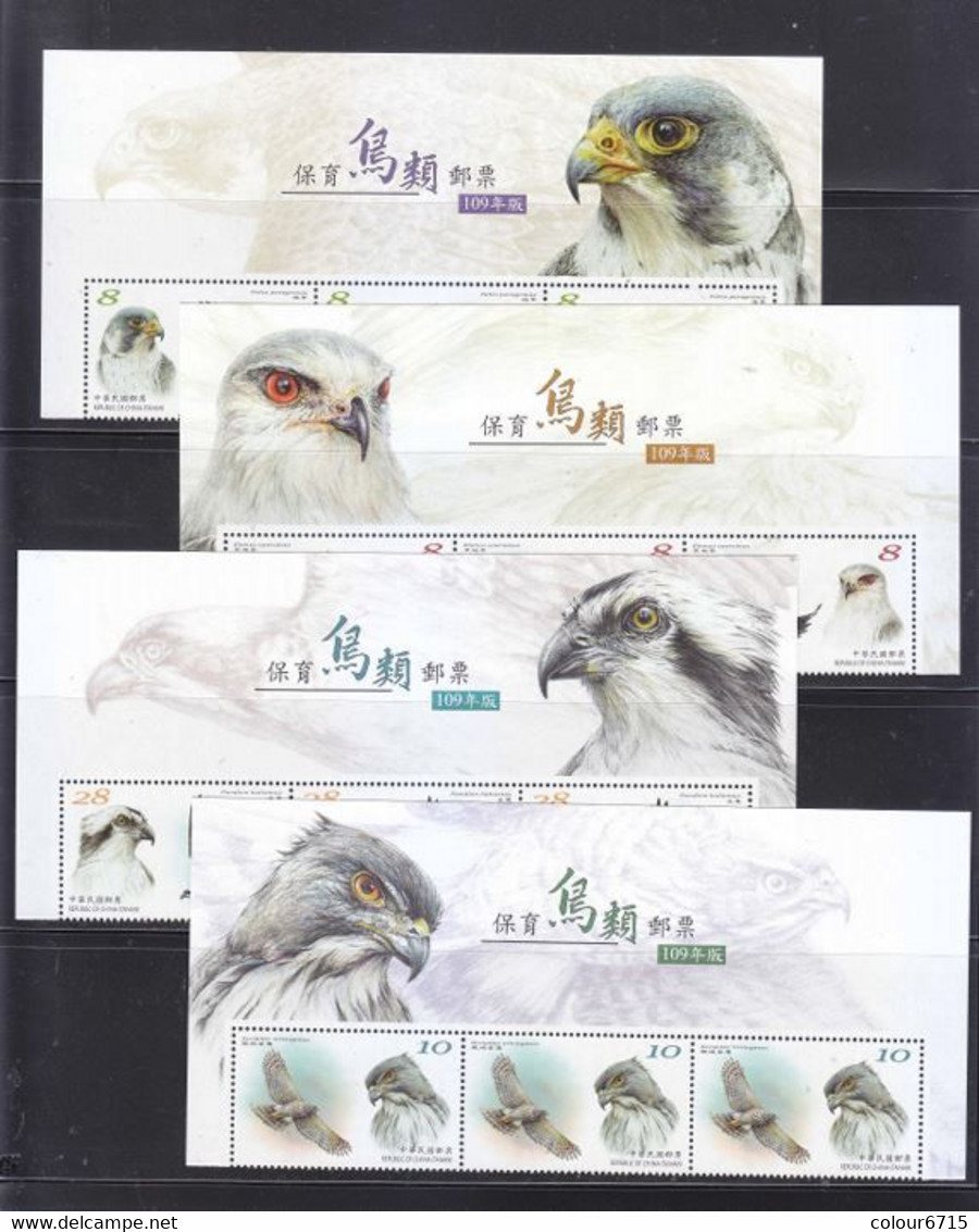 China Taiwan 2020/2022 Conservation Of Birds Postage Stamps 8v/ 3 Sets With Tab MNH - Unused Stamps