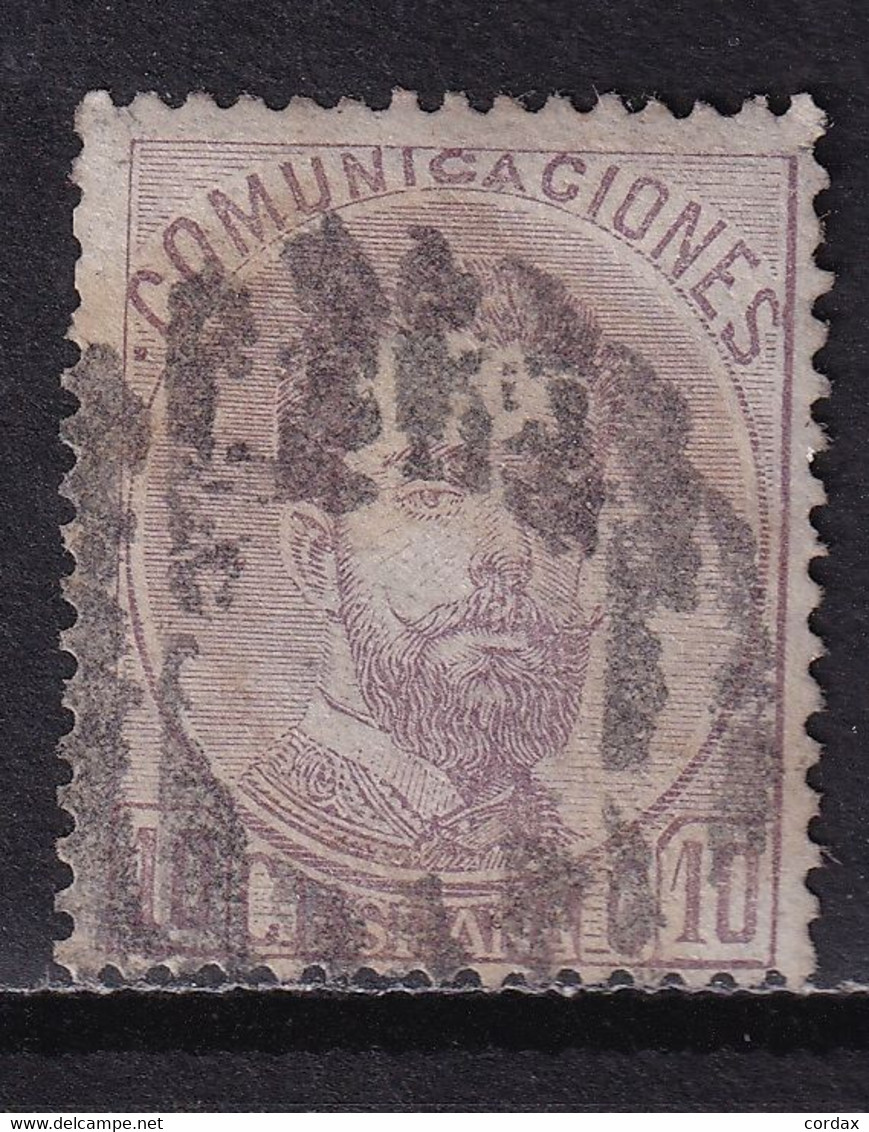 AMADEO 1872. 10 CÉNTIMOS VIOLETA USADO. VER - Used Stamps