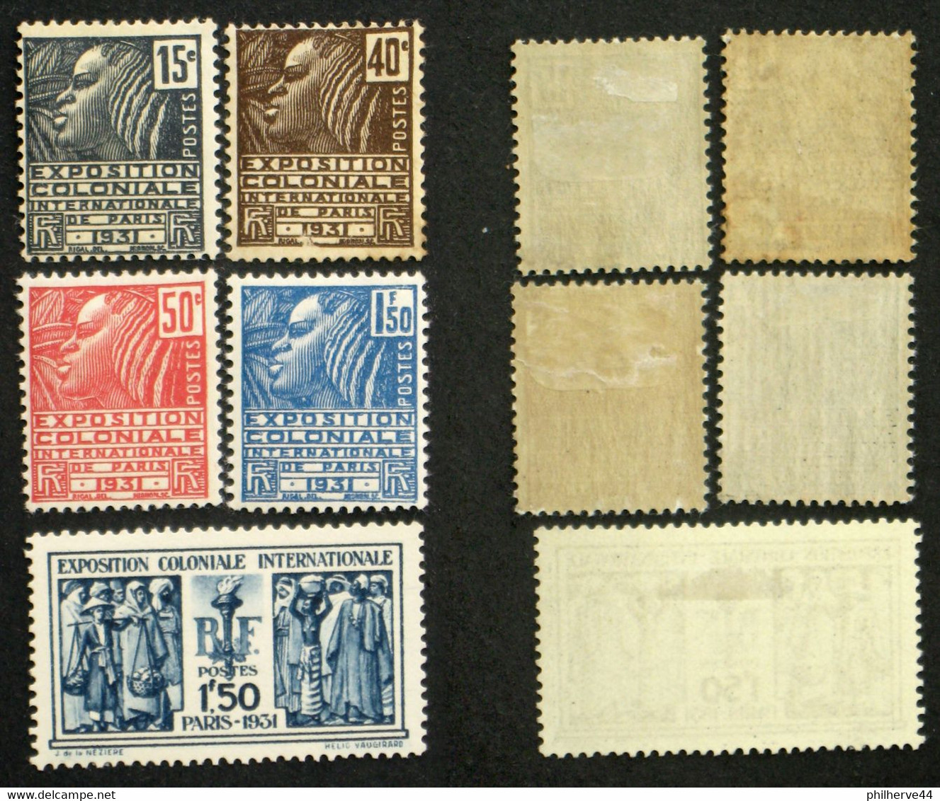 N° 270-274 EXPO COLONIALE INTERNATIONALE Neuf N* TB Cote 66€ - Nuevos