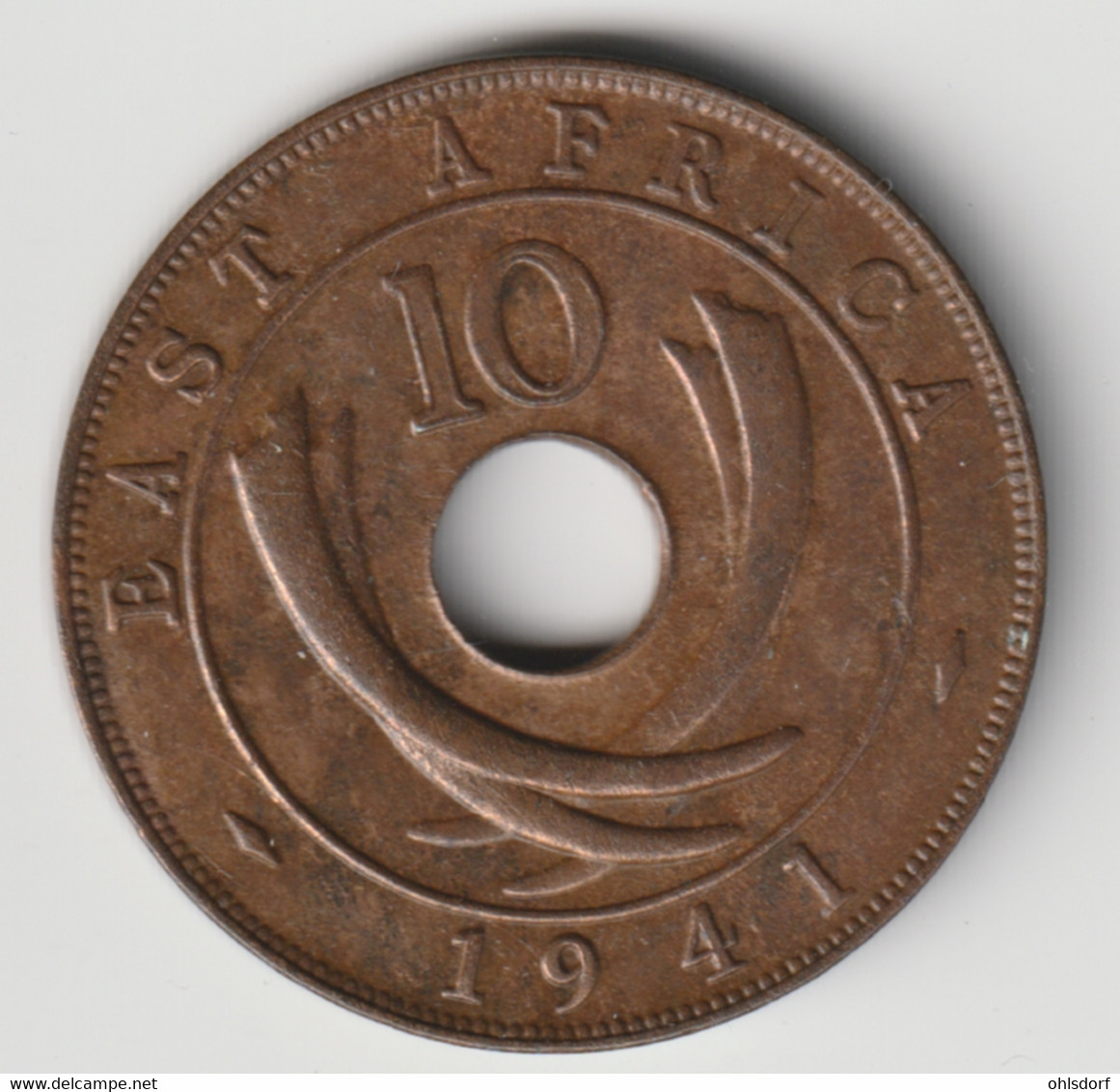 EAST AFRICA 1941: 10 Cents, KM 26 - Colonia Británica