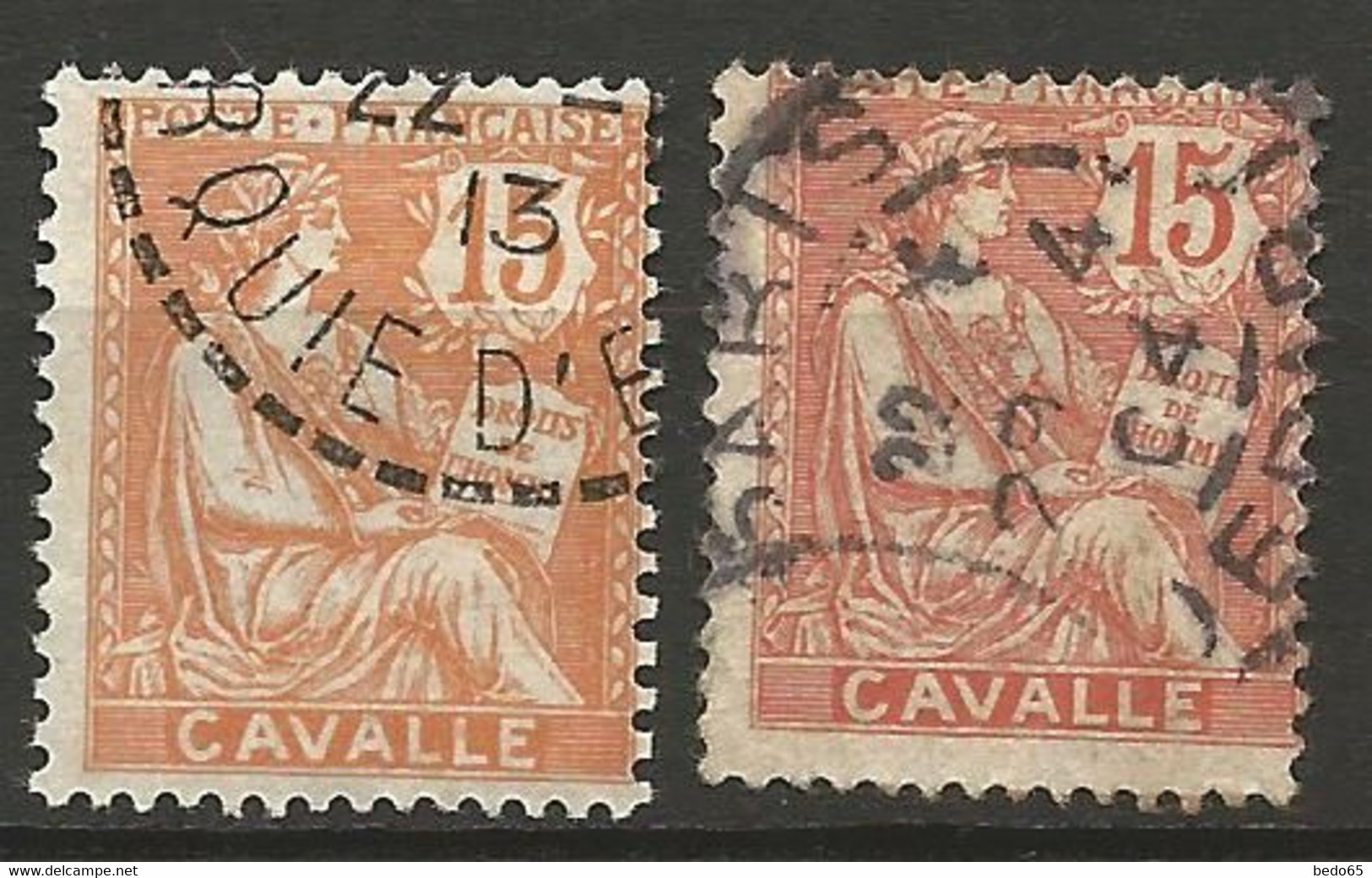 CAVALE N° 12 Et 12a OBL - Used Stamps
