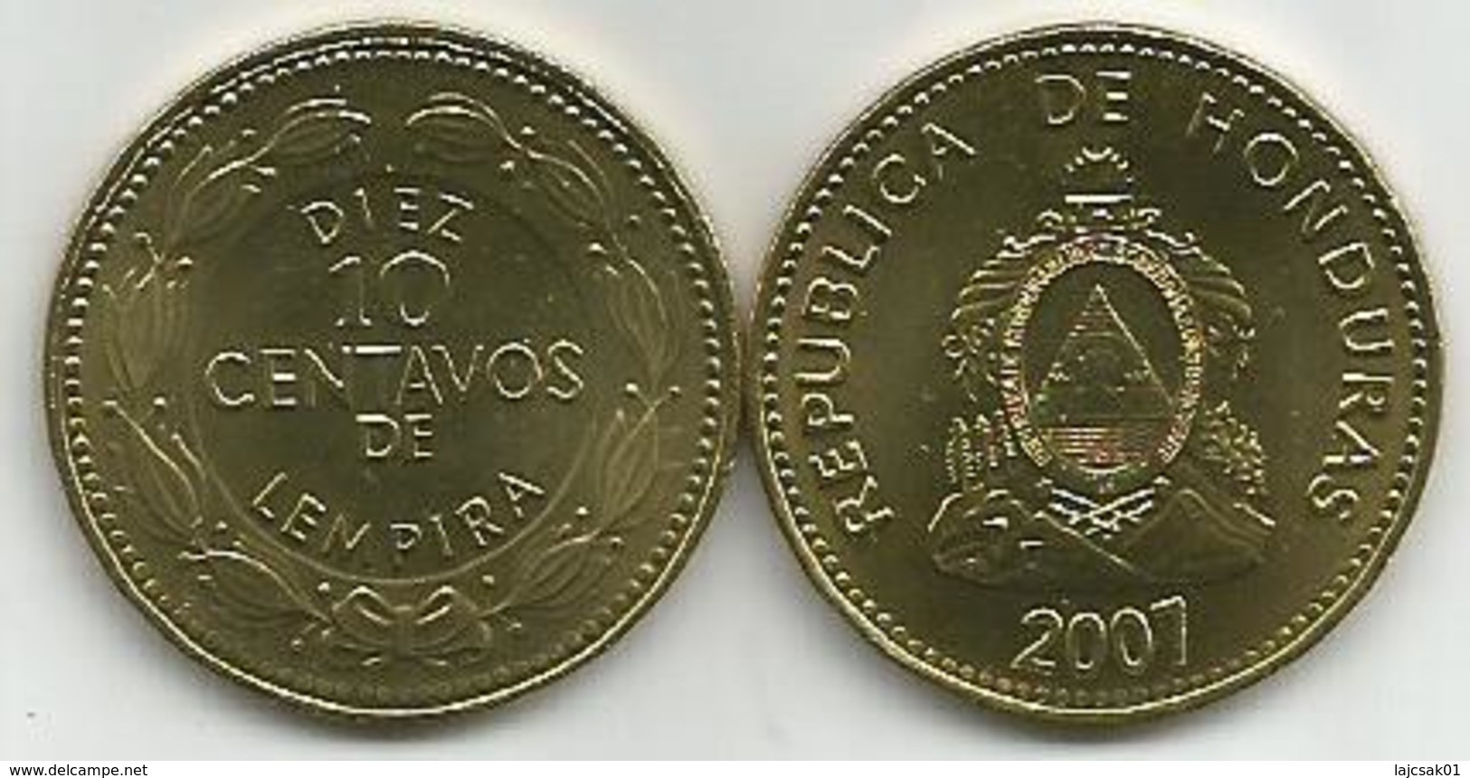 Honduras 10 Centavos 2007. High Grade - Honduras